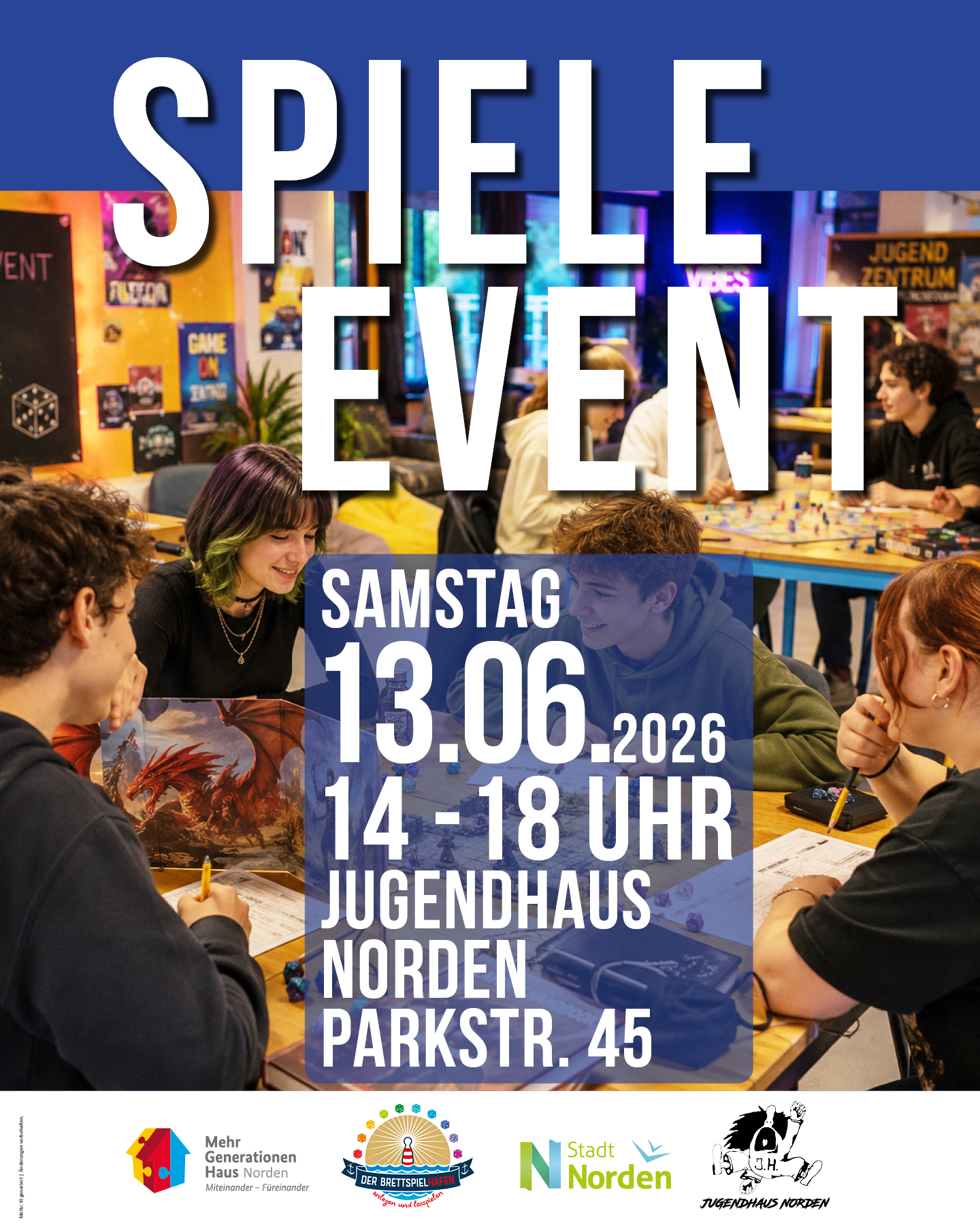 Spieleevent im Jugendhaus